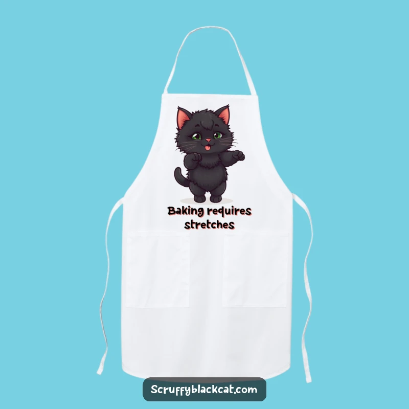 Funny Fluffy Kitten Stretch Apron: Cook with Cuteness and Comedy!