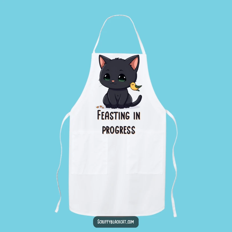 Funny Cat Kitchen Watch Apron: Mealtime Mischief, Hilarious Funny Gift