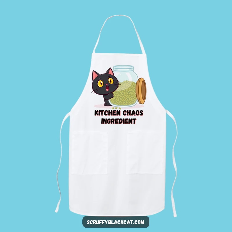 Funny Catnip Cat Apron - Kitchen Surprise Design, Chef's Hilarious Helper