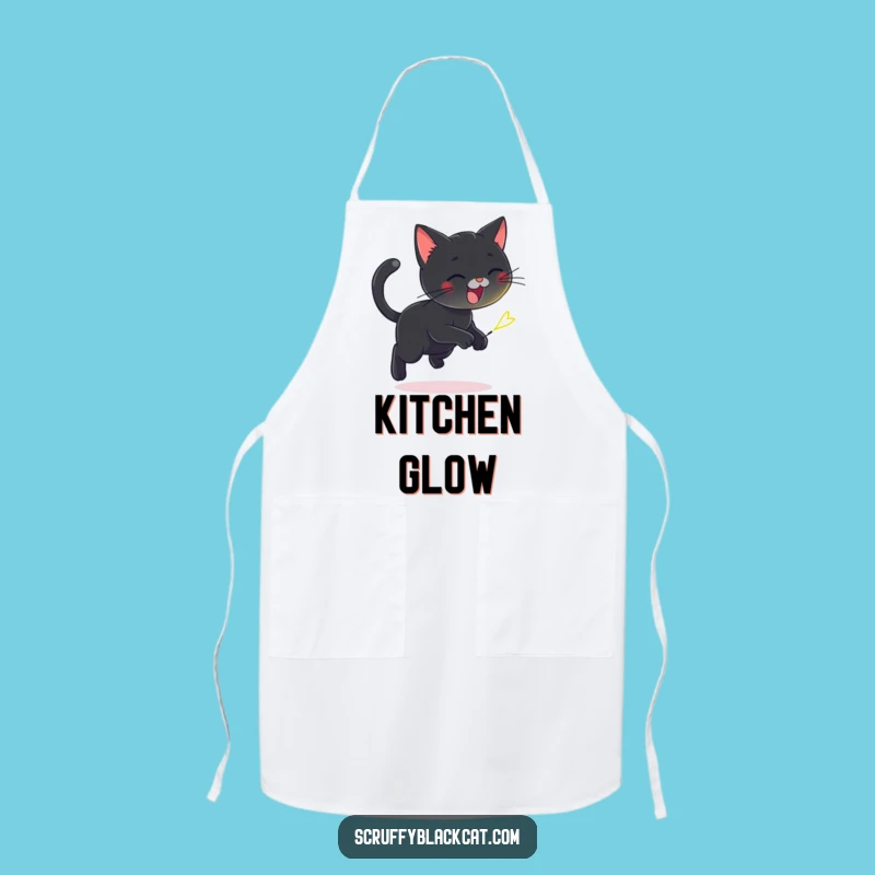 Funny Cat Firefly Chase Apron - Kitchen Fun & Pet Lover Gift