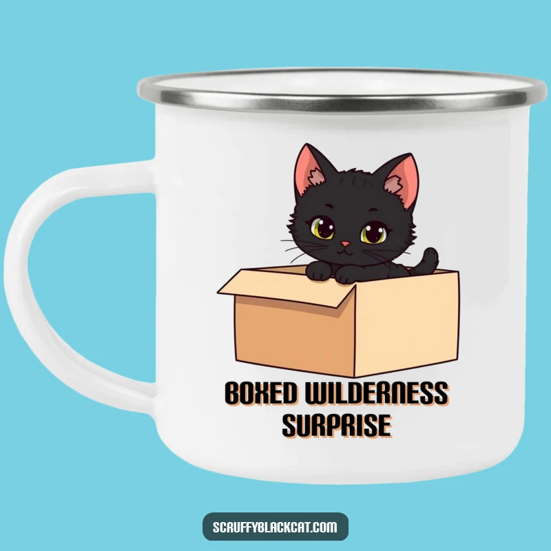 Funny Kitten Mystery Camping Mug - Adventure with Intrigue!