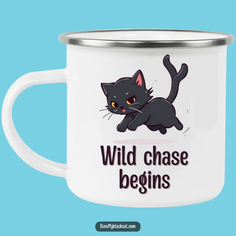 Funny Cat Trail Mug: Adventure with Purrs, Unique Funny Gift