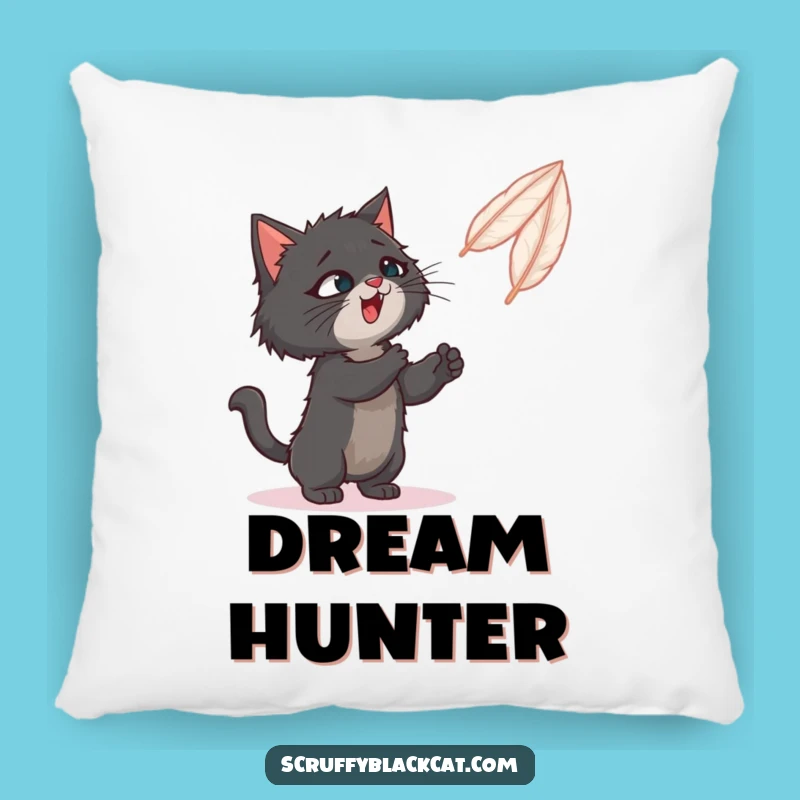 Funny Feather Play Cat Pillow: Cozy Comfort for Playful Paws