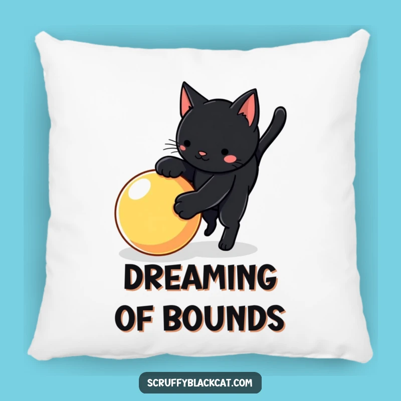 Funny Cat Pounce Pillow: Soft Playful Cat, Comfy Funny Gift Decor