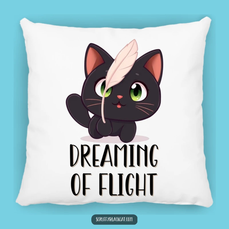 Funny Cat Feather Pillow: Soft Amazed Cat, Comfy Funny Gift Decor