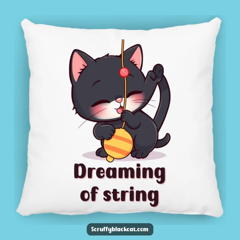 Funny Cat Pillow: Playful Kitten Comfort, Cute Funny Gift!