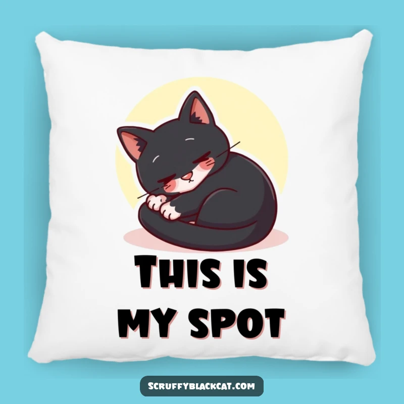 Funny Content Cat Sunbeam Pillow - Cozy & Relaxing Feline Comfort Gift