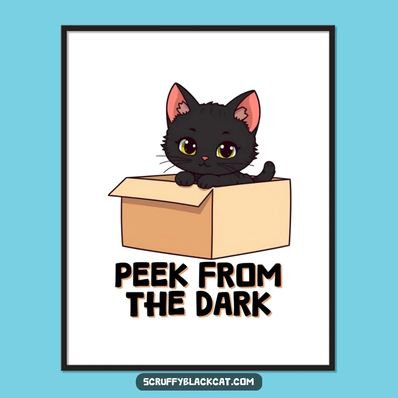 Funny Kitten Mystery Digital Art - Intriguing Decor Gift!