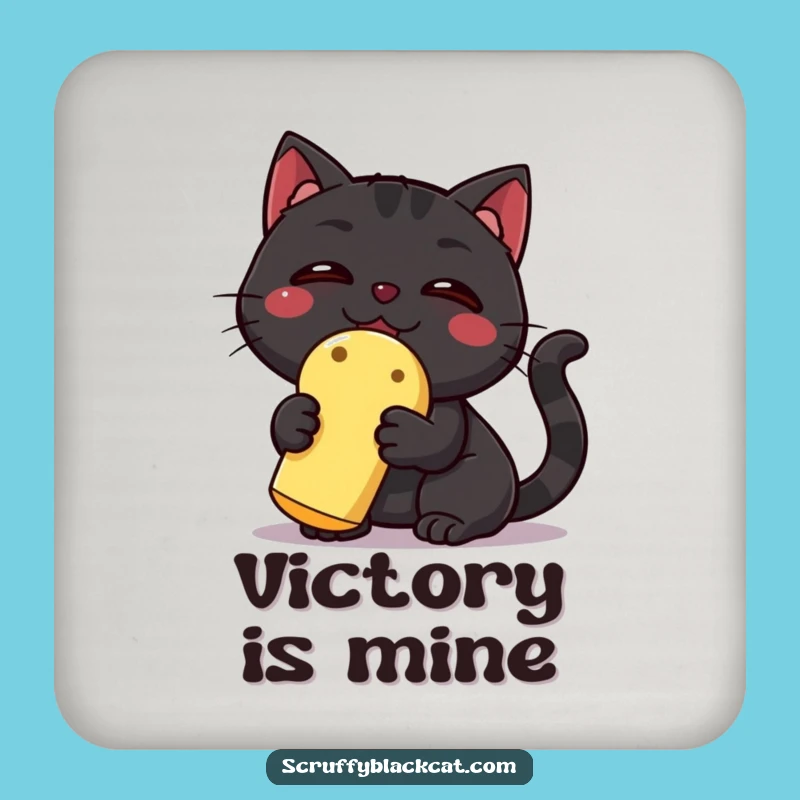 Funny Black Cat Drink Coasters: Hilarious Set for Cat Lovers Protecting Surfaces with Style