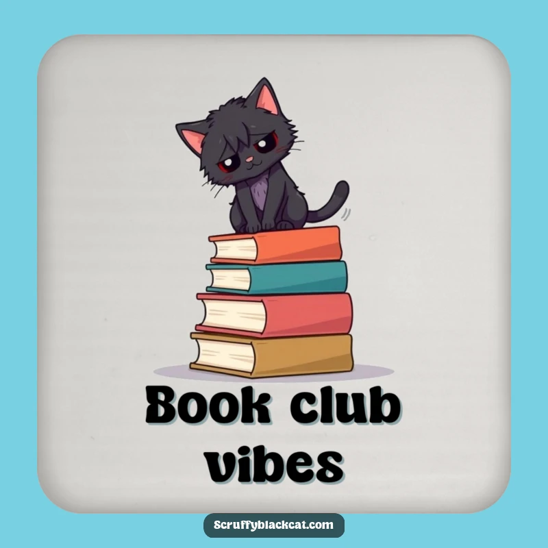 Funny Book Cat Balance Coasters: Protect Surfaces with Feline Charm