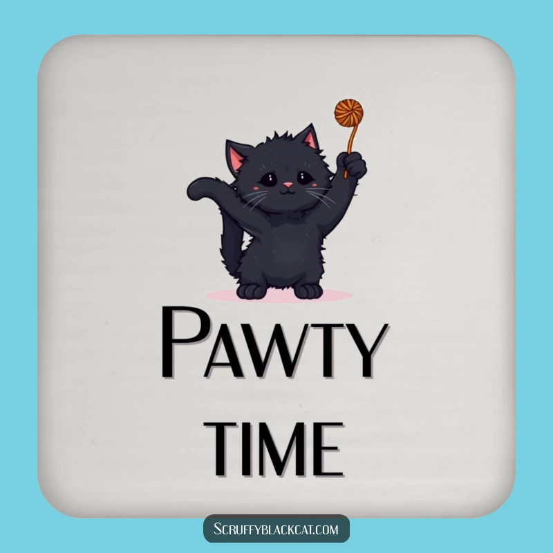 Funny Kitten Yarn Coaster: Scruffy Cat Protection, Charming Funny Gift Decor