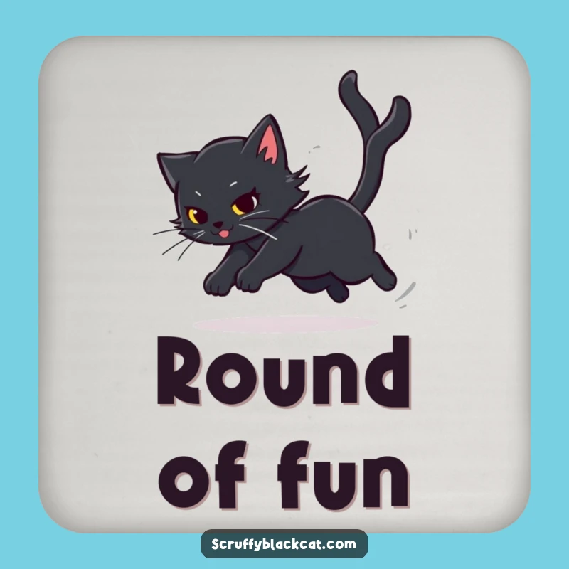 Funny Cat Spin Coaster: Protect Surfaces with Playfulness, Cute Funny Gift