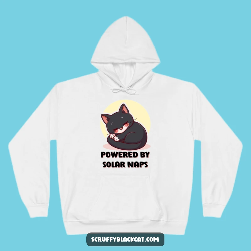 Funny Content Cat Sunbeam Hoodie - Warm & Relaxing Feline Comfort Gift