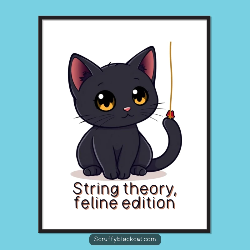 Funny Printable Wall Art: Free Playful Cat, Humorous Downloadable Decor