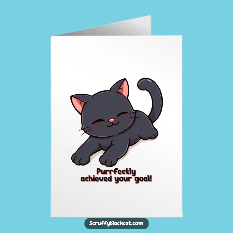 Free Printable Happy Cat Congrats Card - Joyful Downloadable Gift for Celebrations