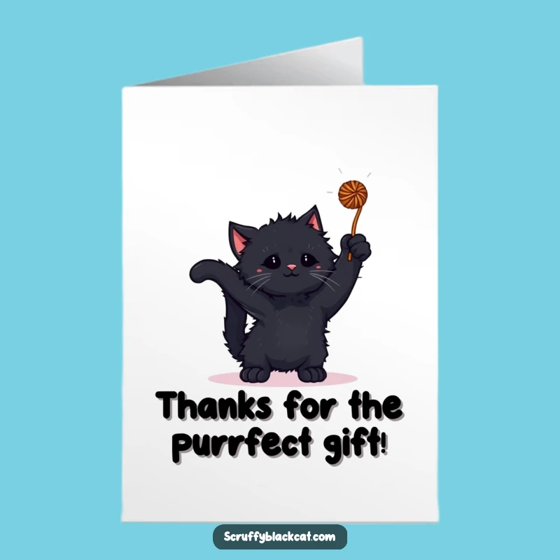 Free Printable Thank You Card: Kitten Sends Thanks, Adorable Downloadable Gift