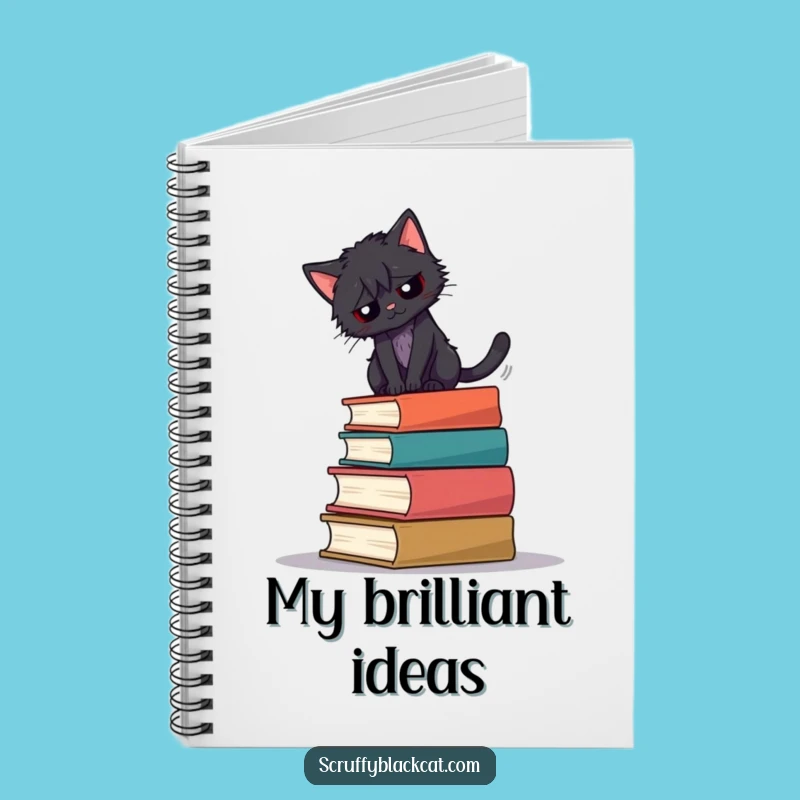 Funny Book Cat Balance Notebook: Jot Down Your Literary Adventures