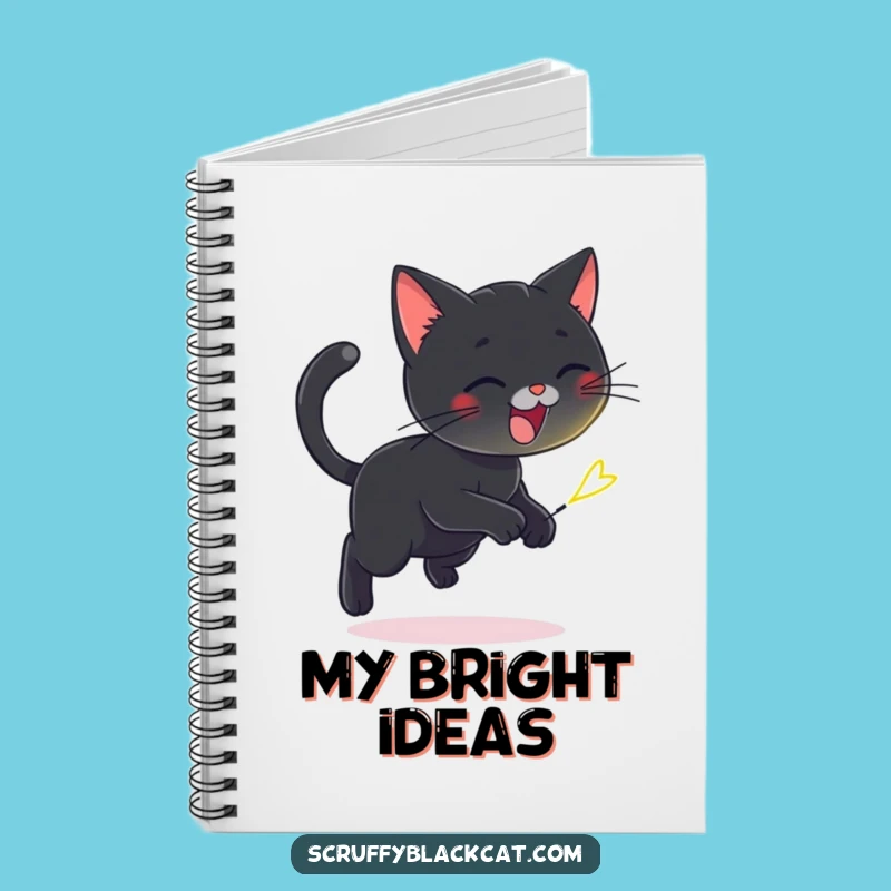 Funny Cat Firefly Chase Notebook - Journal for Pet Lovers & Ideas