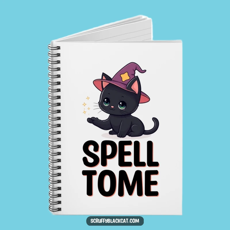 Funny Cat Wizard Journal: Magical Cat's Spells, Perfect Notebook for Fantasy Lovers