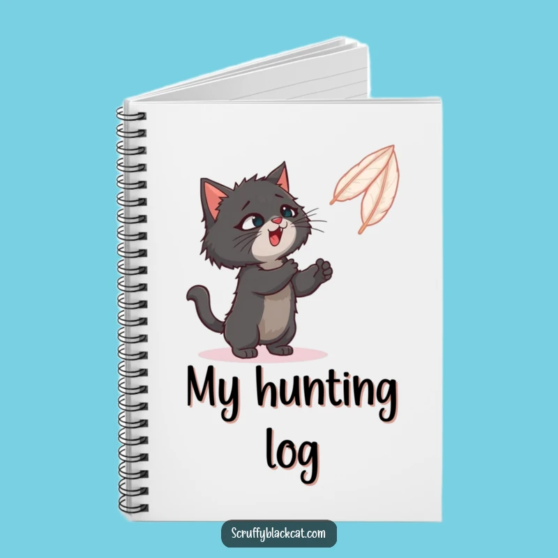Funny Feather Play Cat Notebook: Jot Down Playtime Ideas