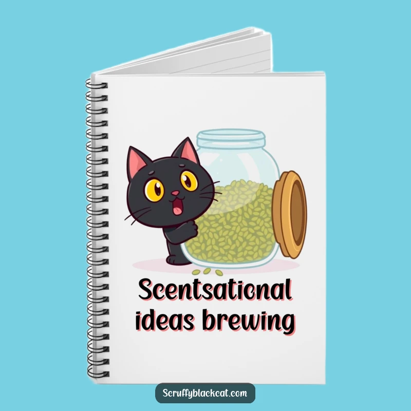 Funny Catnip Cat Notebook - Surprise & Delight, Perfect for Jotting Ideas