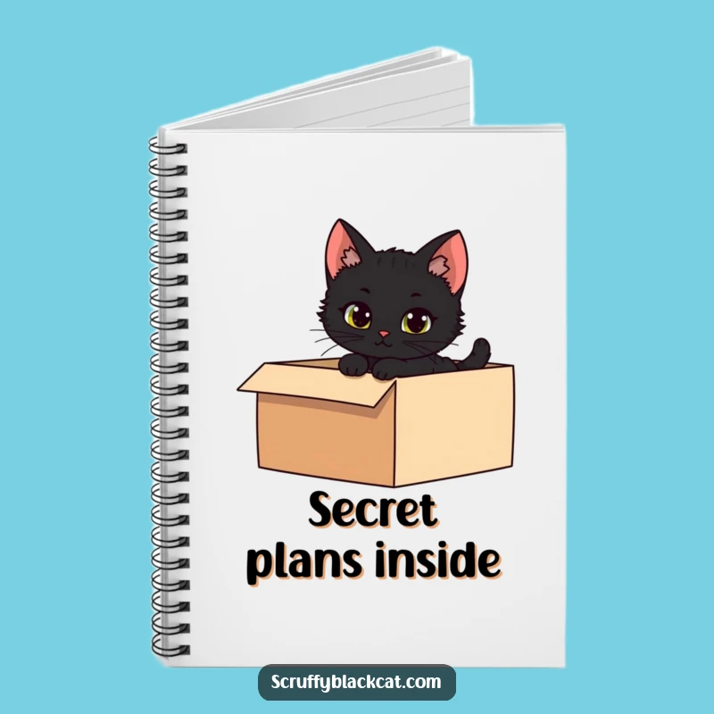 Funny Kitten Mystery Notebook - Jot Down Your Secrets!