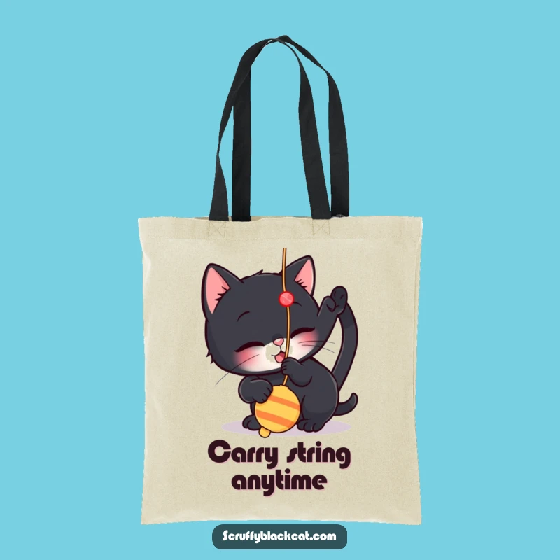 Funny Cat Tote Bag: Playful Kitten's Hauler, Excellent Funny Gift!