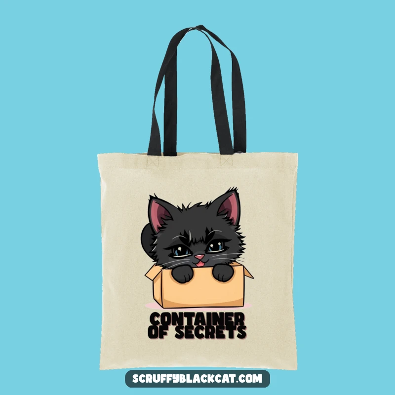 Funny Kitten Box Peek Tote Bag: Whimsical Accessory for Cat Lovers