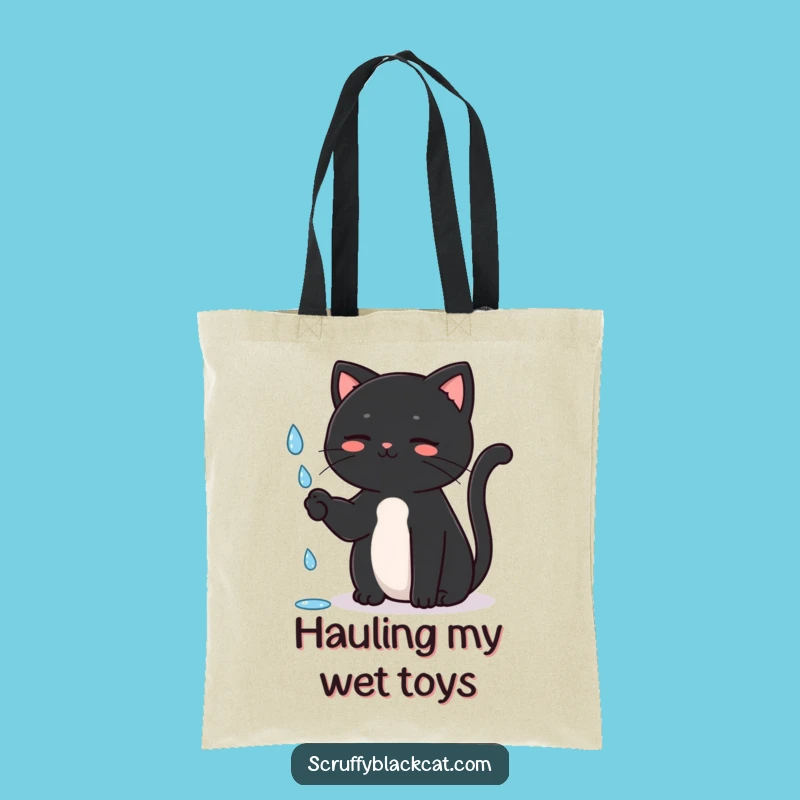 Funny Cat Rain Tote Bag: Carry the Charm, Chic Funny Gift