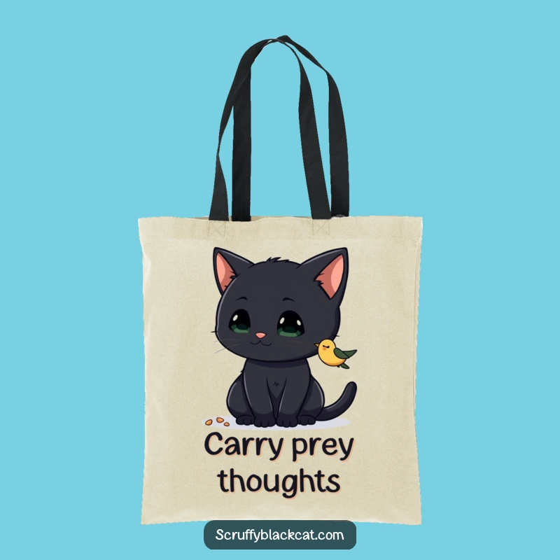 Funny Cat Snack Tote Bag: Carry the Hunt, Chic Funny Gift