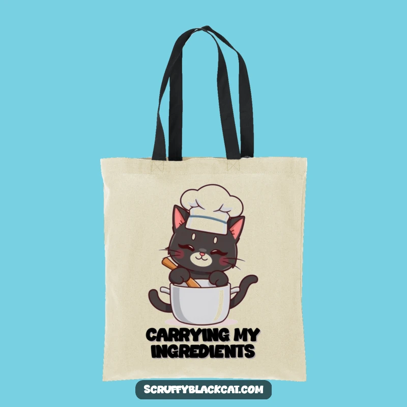 Funny Chef Cat Tote: Carry Your Cooking, Hilarious Cat Gift Bag